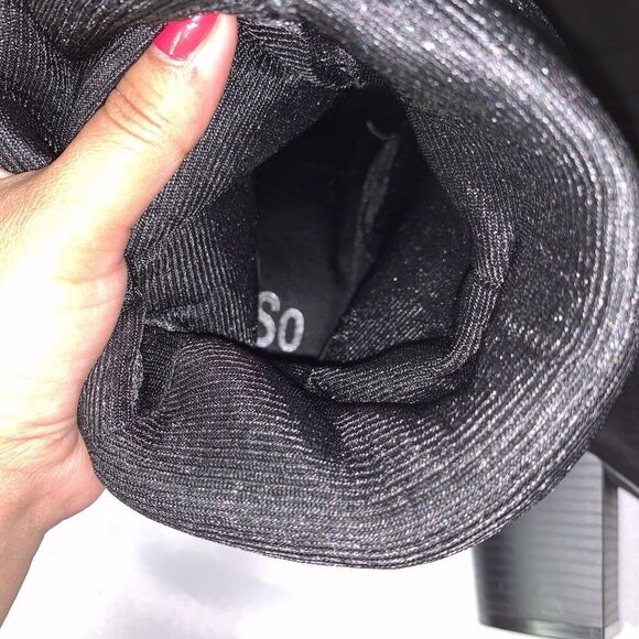 Women's Sock Fashion Boots Kohl's SO size 9 Mid Calf , Black Suade Block Heel - Picture 6 of 15